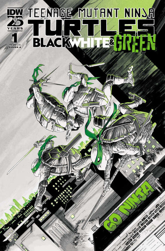 Teenage Mutant Ninja Turtles: Black, White, And Green #1 Cover A (Shalvey) - The Fourth Place