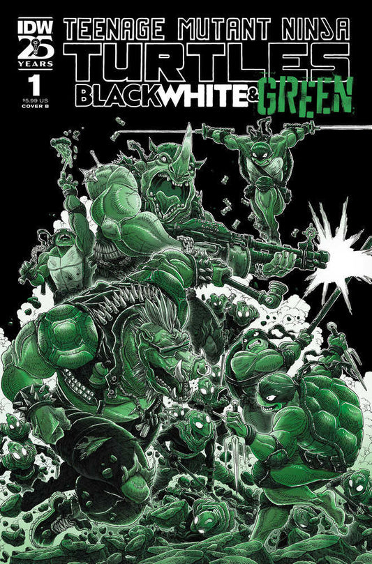 Teenage Mutant Ninja Turtles: Black, White, And Green #1 Variant B (Stokoe) - The Fourth Place