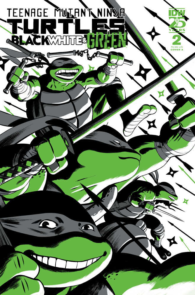 Teenage Mutant Ninja Turtles: Black, White, And Green #2 Cover A (RodríGuez) - The Fourth Place