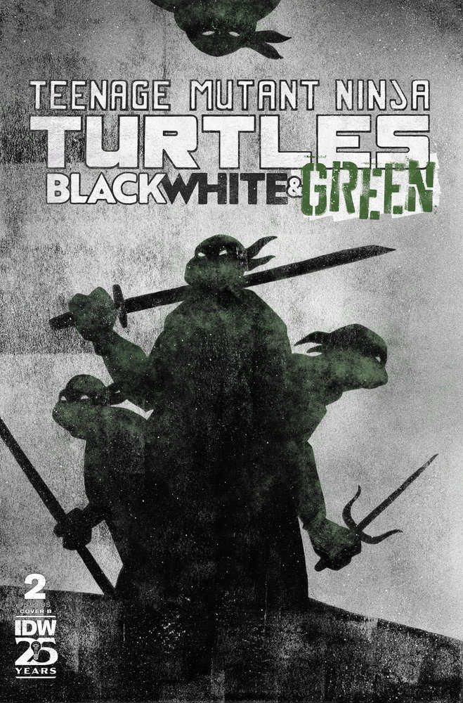 Teenage Mutant Ninja Turtles: Black, White, And Green #2 Variant B (Love) - The Fourth Place