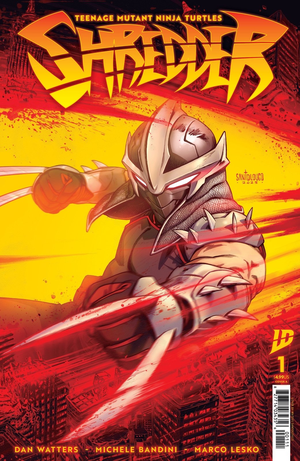 Teenage Mutant Ninja Turtles: Shredder 1 Cover A (Santolouco) - The Fourth Place