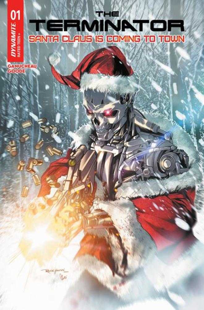 Terminator Santa Claus Is Coming To Town 1 (One Shot) Cover C Reese Hannigan Variant - The Fourth Place