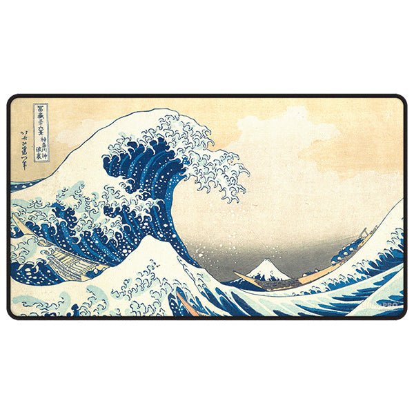 The Great Wave Off Kanagawa - Black Stitched Playmat - The Fourth Place