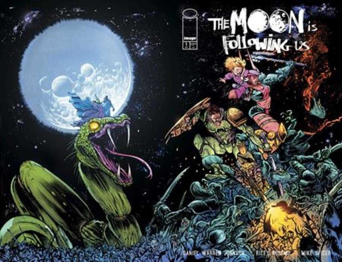 The Moon Is Following Us #1 (Of 10) Cover B Daniel Warren Johnson & Mike Spicer Wraparound Variant - The Fourth Place