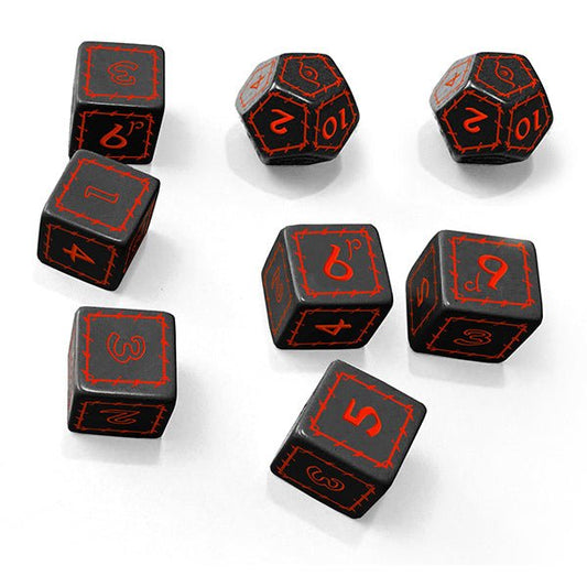 The One Ring RPG: Black/Red Dice Set - The Fourth Place