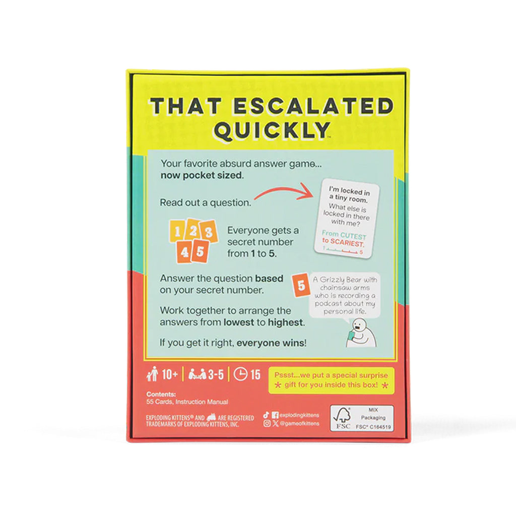That Escalated Quickly: Grab & Game