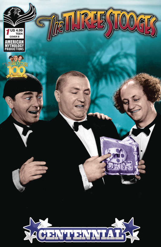 Three Stooges Centennial #1 Cover B Photo - The Fourth Place