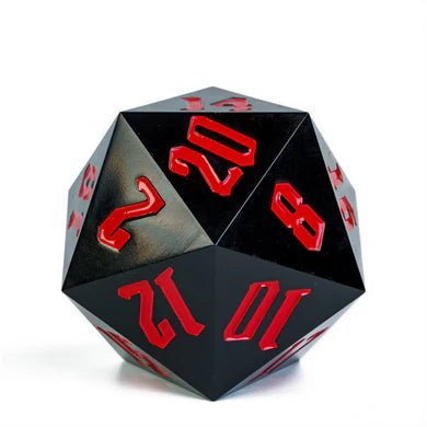 TITAN D20 - SHARP EDGE OPAQUE BLACK AND RED - The Fourth Place