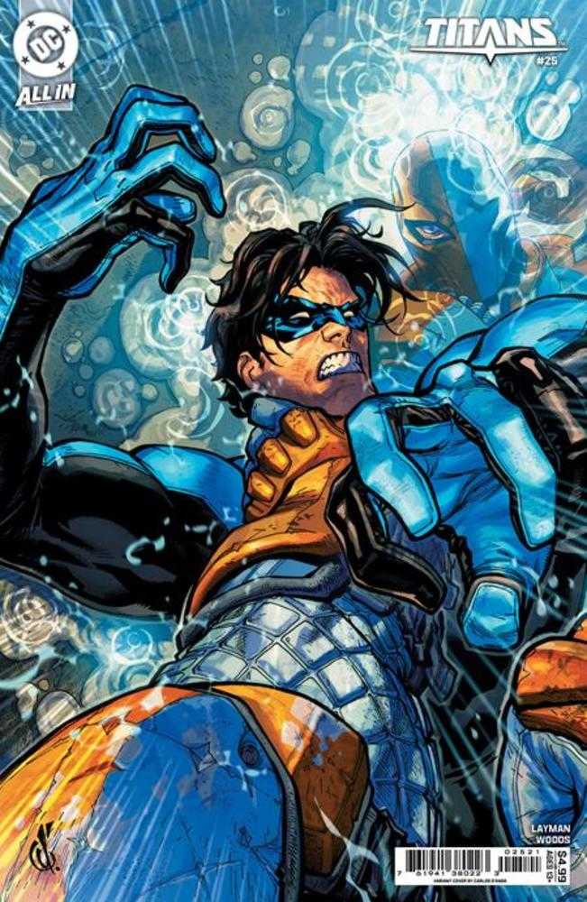 Titans 25 Cover B Carlos Danda Card Stock Variant - The Fourth Place
