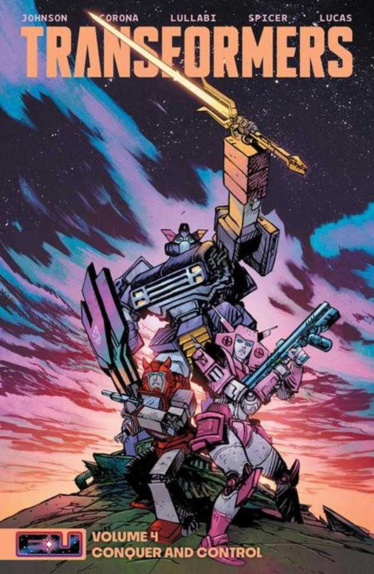 Transformers TPB Volume 04 Conquer And Control Direct Market Exclusive Daniel Warren Johnson & Mike Spicer Sword Cover - The Fourth Place
