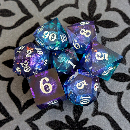 Twilight - 7-Piece Liquid Core Sharp Edge Dice Set