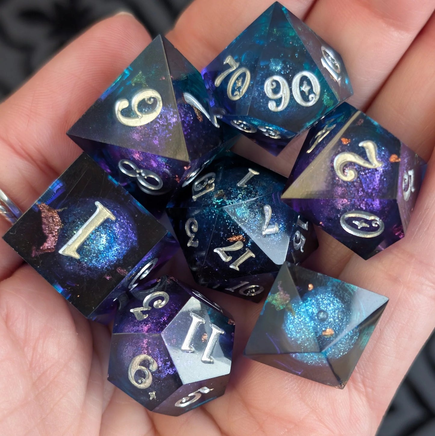Twilight - 7-Piece Liquid Core Sharp Edge Dice Set