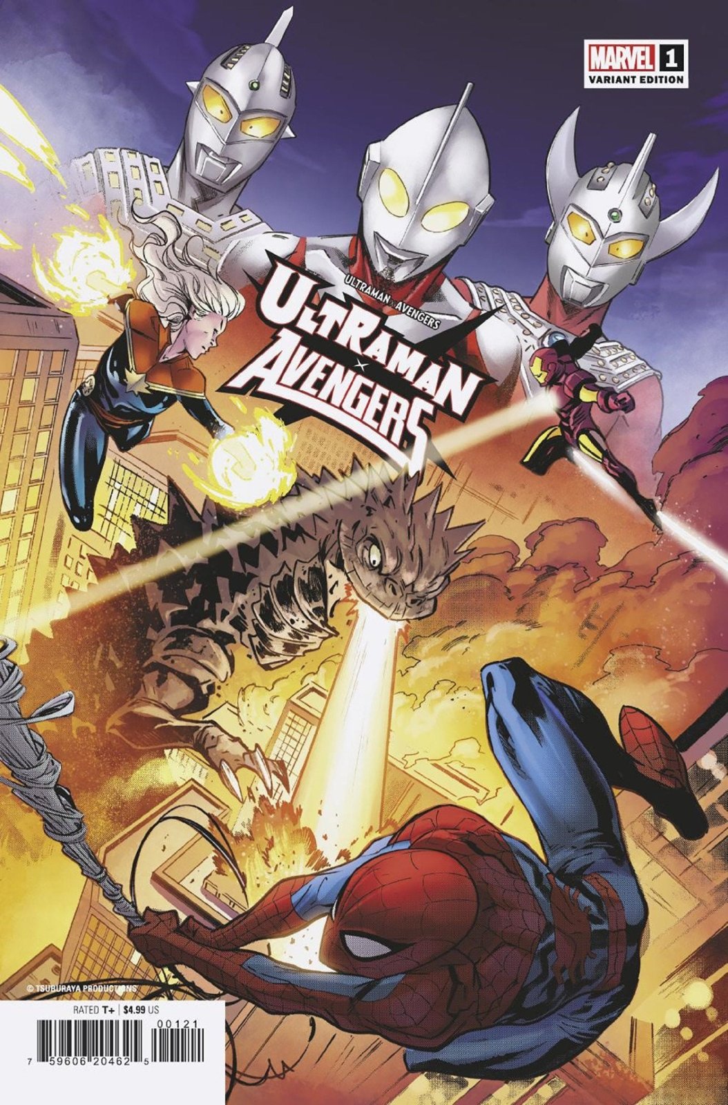 Ultraman X The Avengers #1 Francesco Manna Variant - The Fourth Place