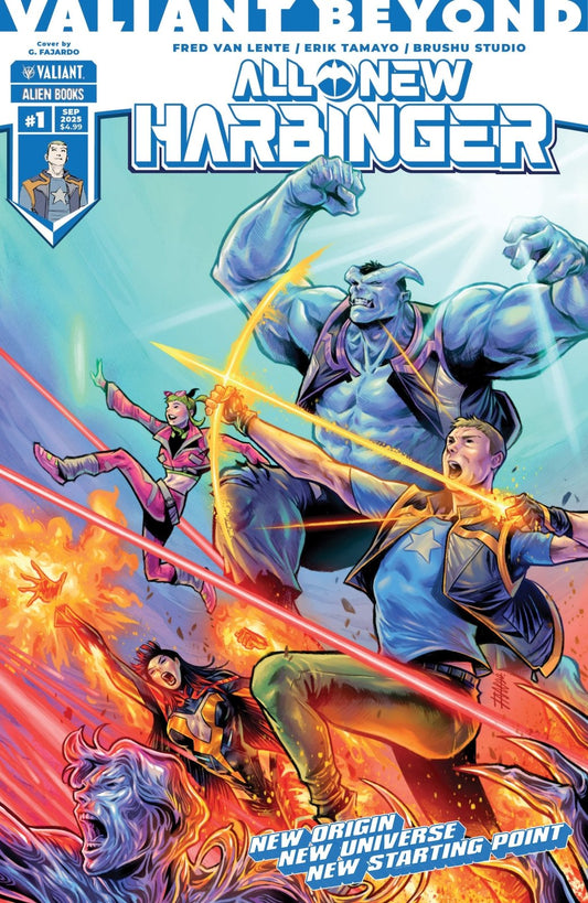 Valiant Beyond: All New Harbinger 1 Variant B (Fajardo Wraparound Variant) - The Fourth Place