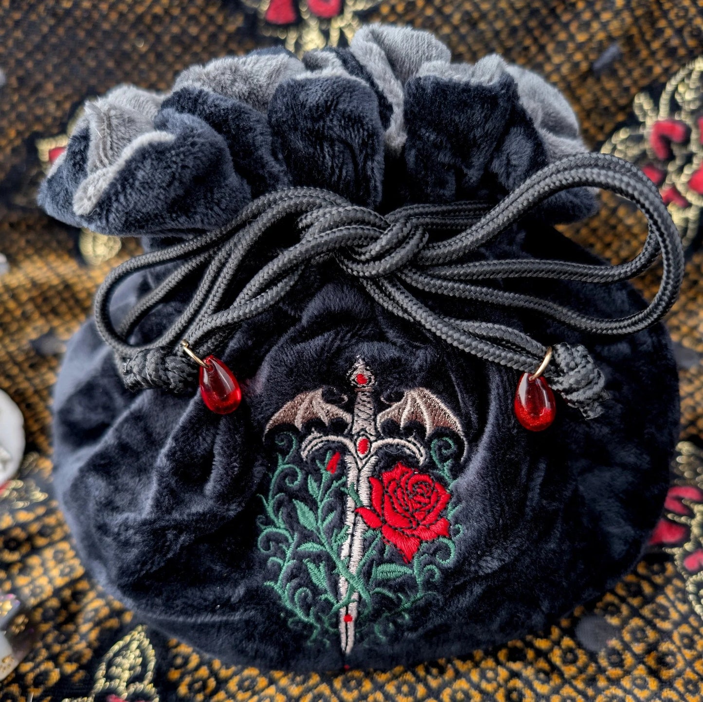 Vampire Plush Dice Bag