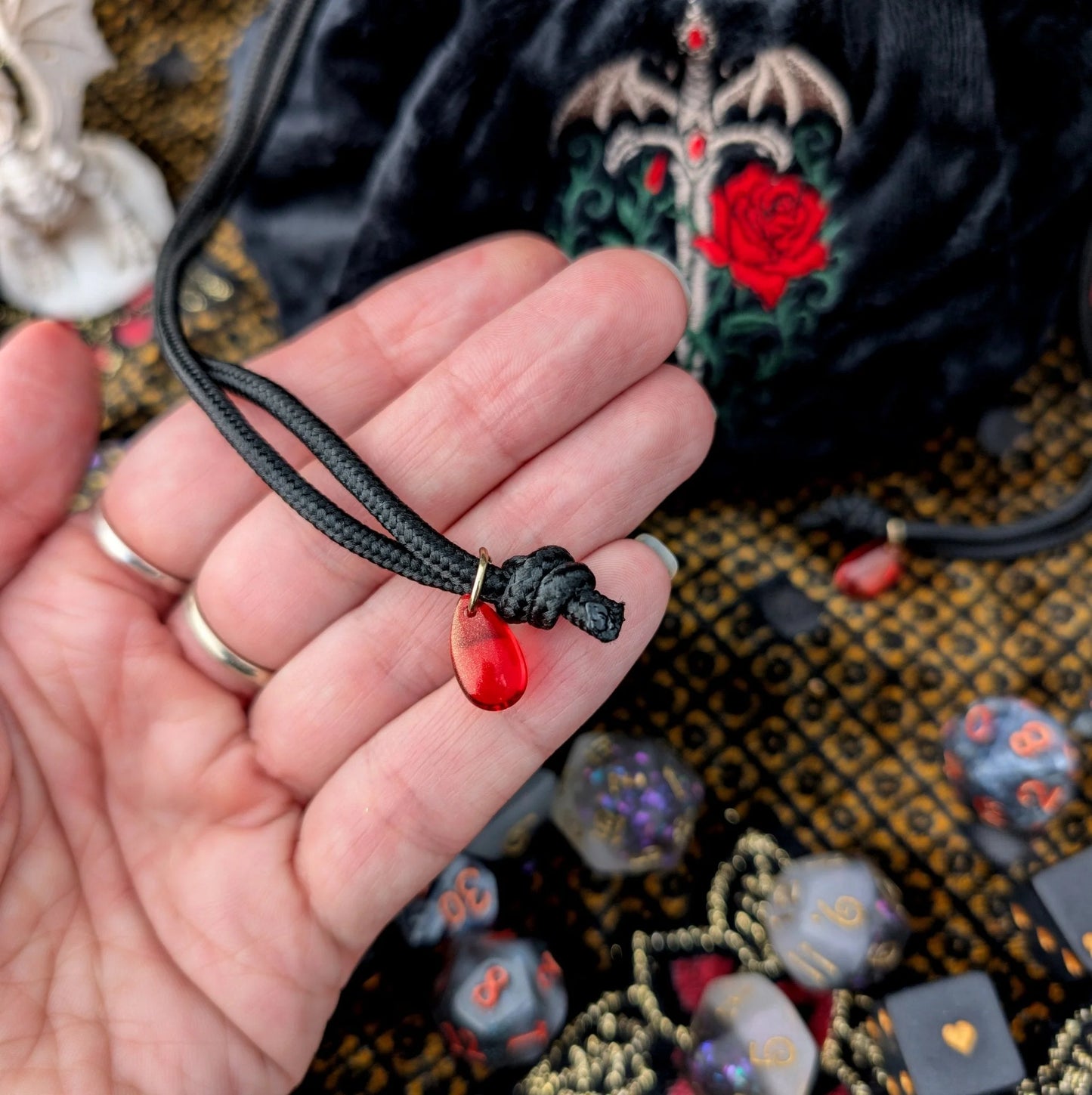 Vampire Plush Dice Bag