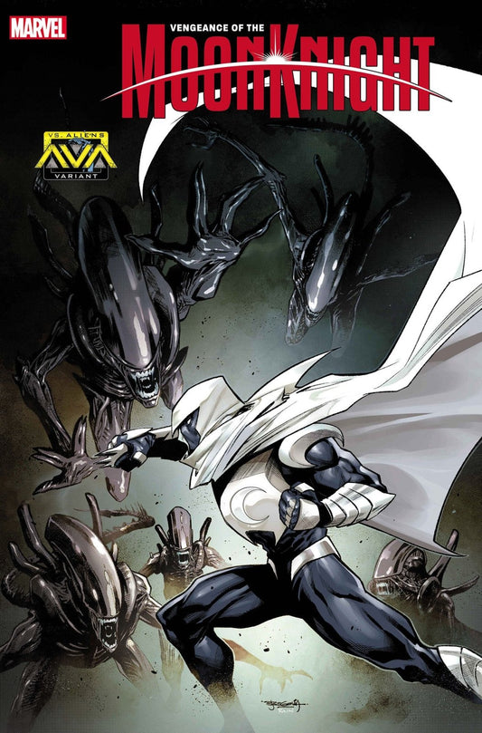 Vengeance Of The Moon Knight #7 Stephen Segovia Marvel vs. Alien Variant [Bh] - The Fourth Place