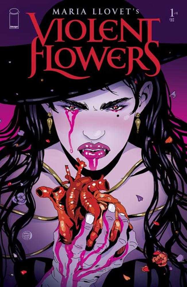 Violent Flowers #1 (Of 4) Cover C Maria Llovet Heart Variant (Mature) - The Fourth Place