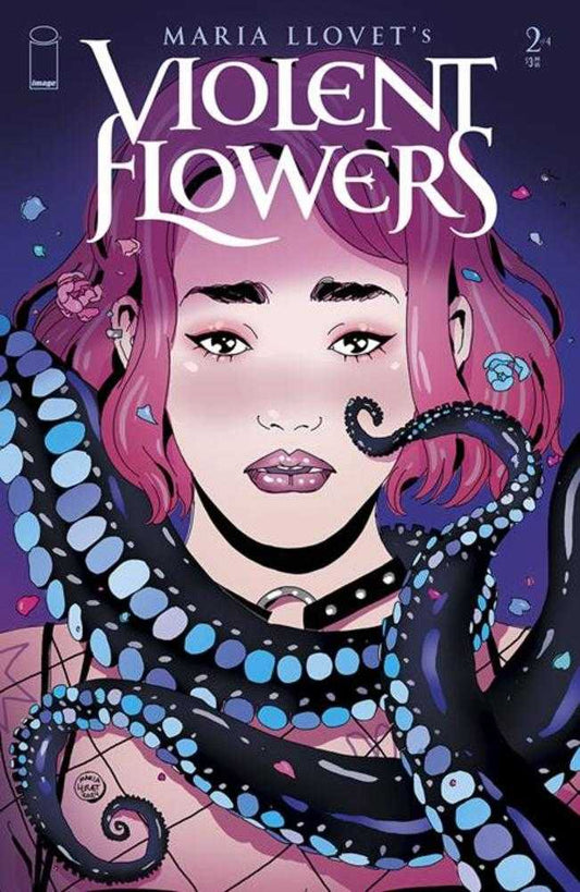 Violent Flowers #2 (Of 4) Cover B Maria Llovet Tentacle Variant (Mature) - The Fourth Place