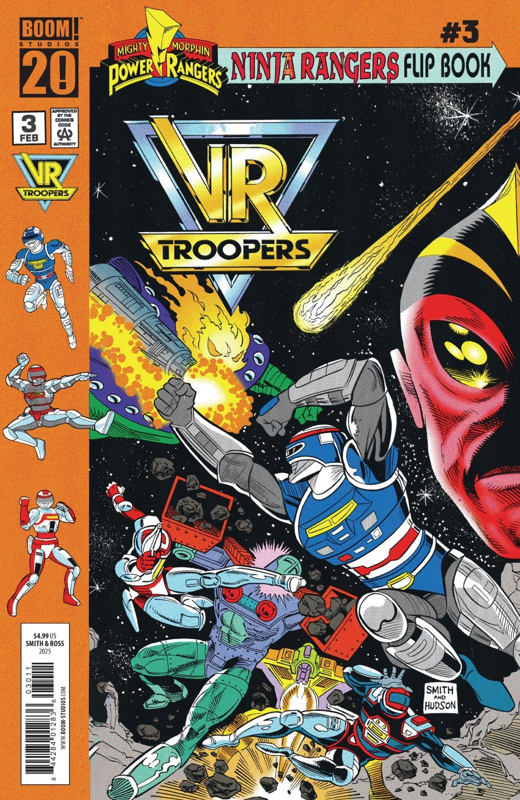 Vr Troopers/Power Rangers Flipbook Facsimile Edition 3 A Main (Dressed, Smith) - The Fourth Place