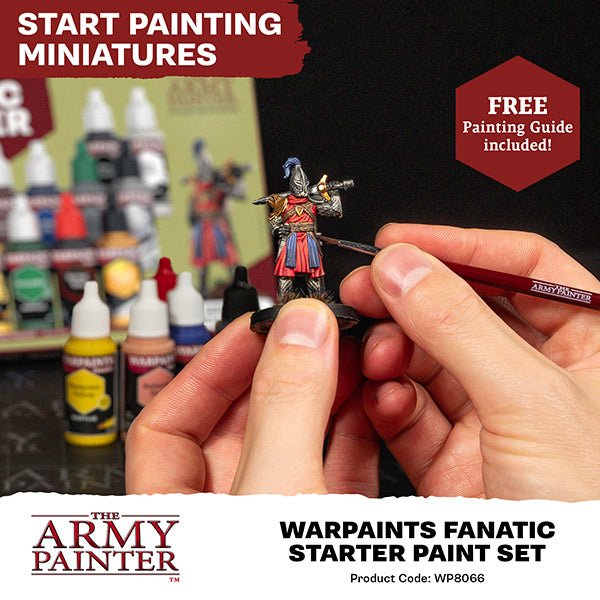 Warpaint: Fanatic Starter Paint Set (11 colors + 1 brush + 1 miniature) - The Fourth Place