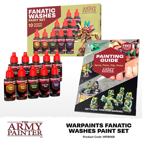 Warpaint: Fanatic Washes Paint Set (10 washes) - The Fourth Place