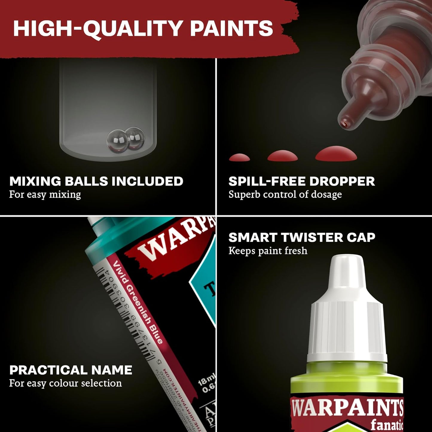 Warpaints Fanatic Most Wanted Paint Set - The Fourth Place