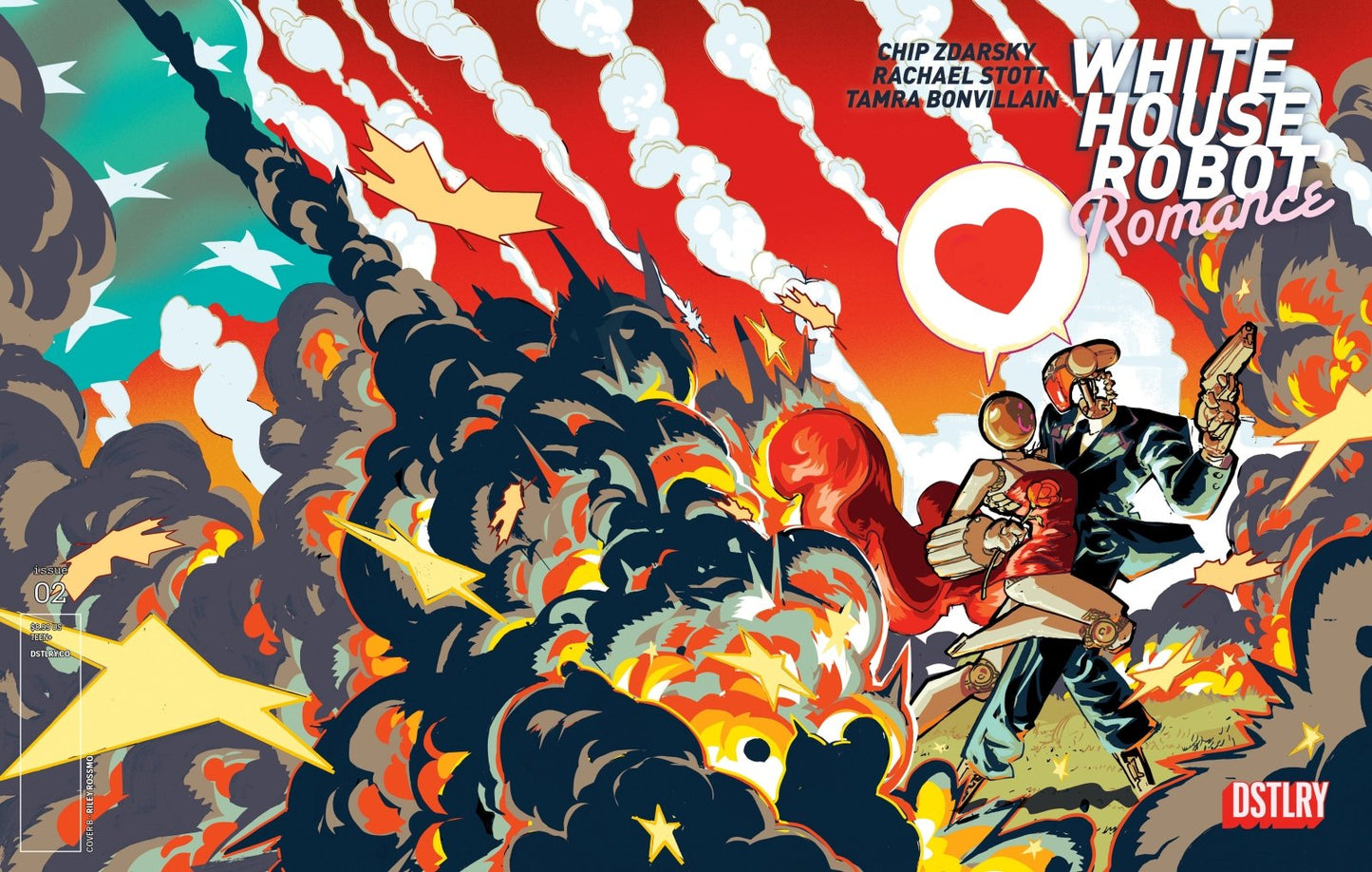 White House Robot Romance 2 Cover B Riley Rossmo Variant - The Fourth Place