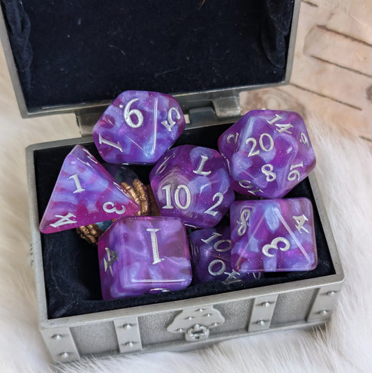 Witch Bolt - 8-Piece Dice Set With Large D20