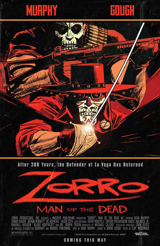 Zorro Man Of The Dead #4 (Of 4) Cover C Movie Homage (Mature) - The Fourth Place