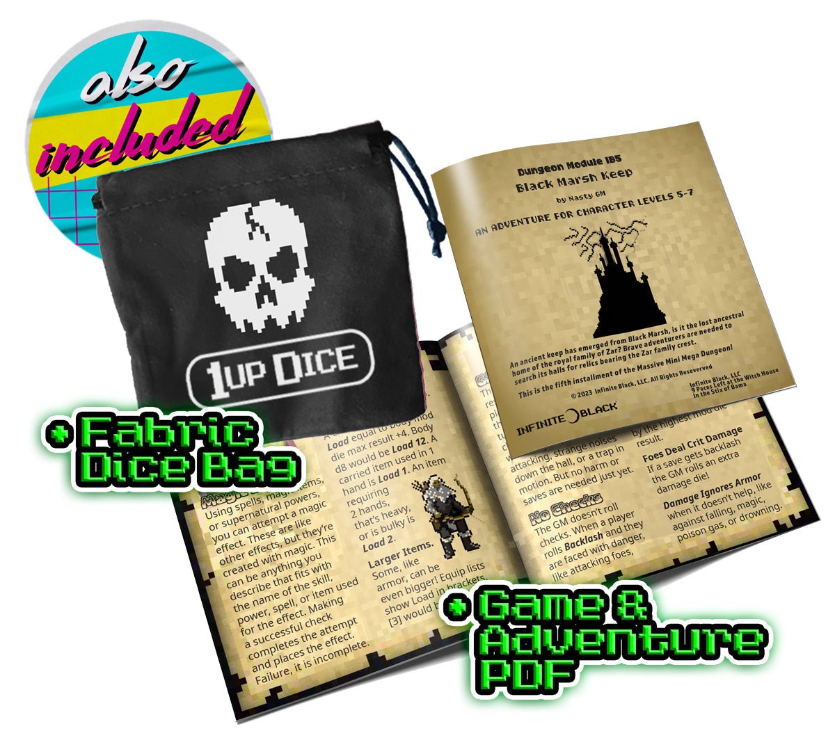 1UP-Dice Cackling Skull polyhedral set - The Fourth Place