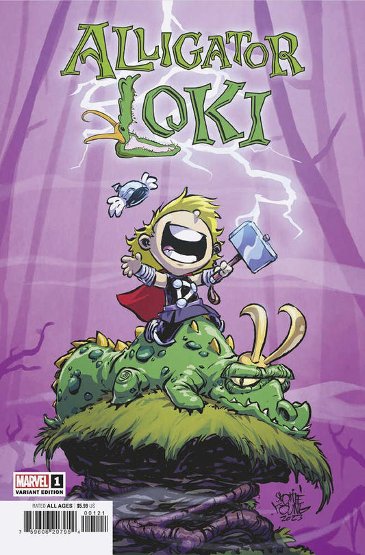 Alligator Loki 1 Skottie Young Variant - The Fourth Place