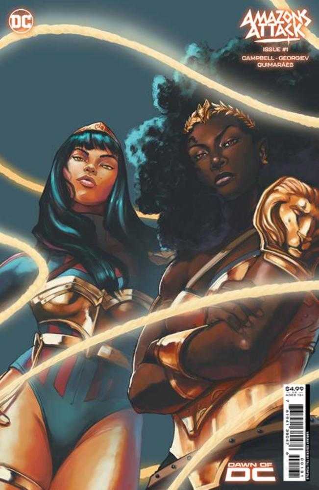 Amazons Attack #1 Cover C Taj Tenfold Card Stock Variant - The Fourth Place