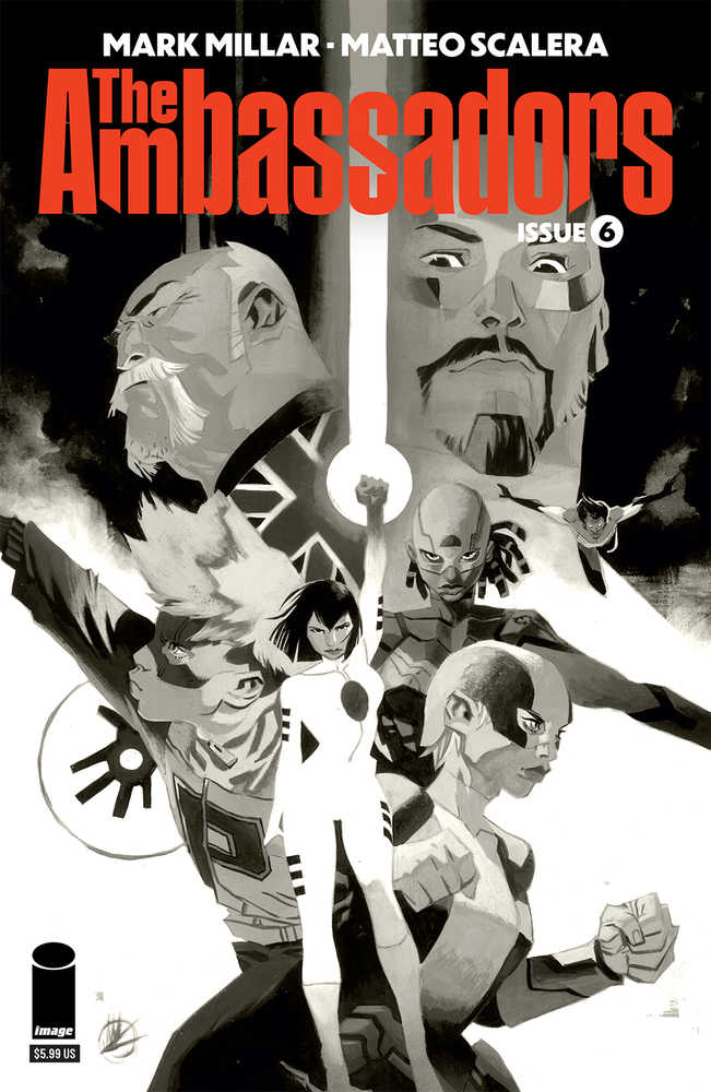 Ambassadors #6 (Of 6) Cover B Scalera Black & White (Mature) - The Fourth Place