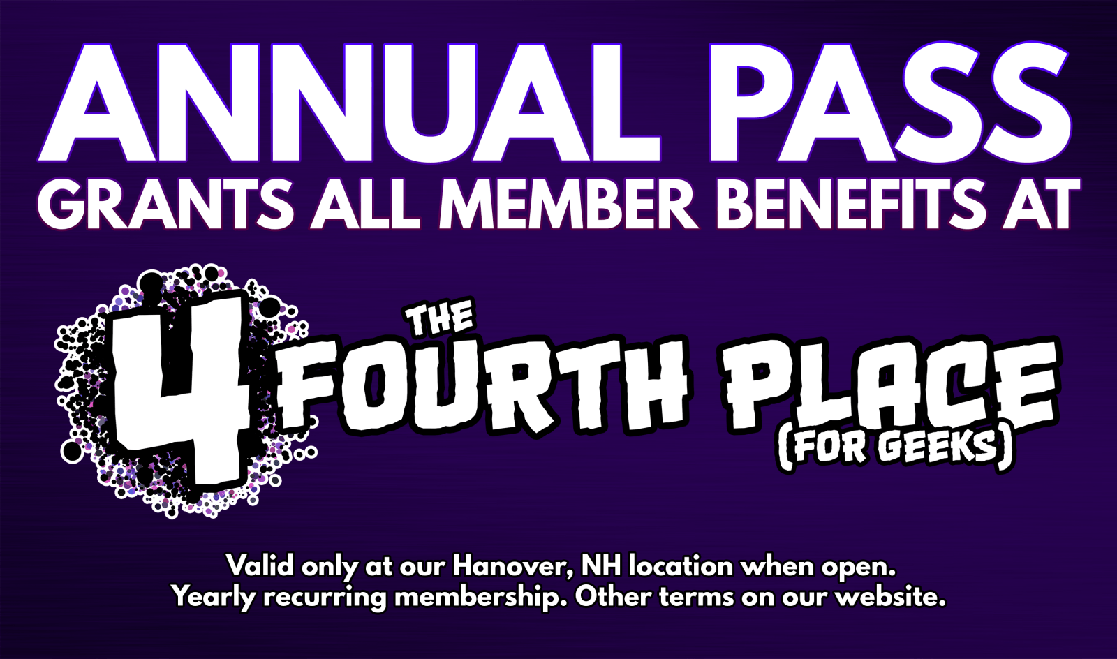 Annual Membership (Hanover, NH) - The Fourth Place