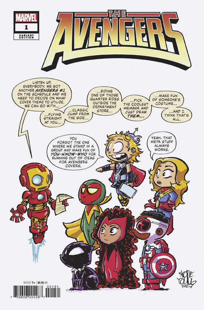 Avengers 1 Skottie Young Variant - The Fourth Place