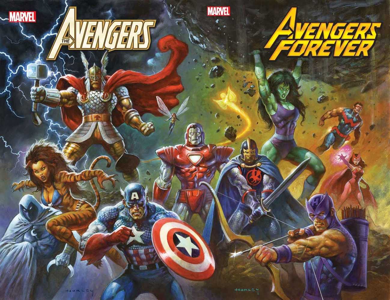 Avengers Forever #13 Horley 80s Avengers Assemble Connect Va - The Fourth Place