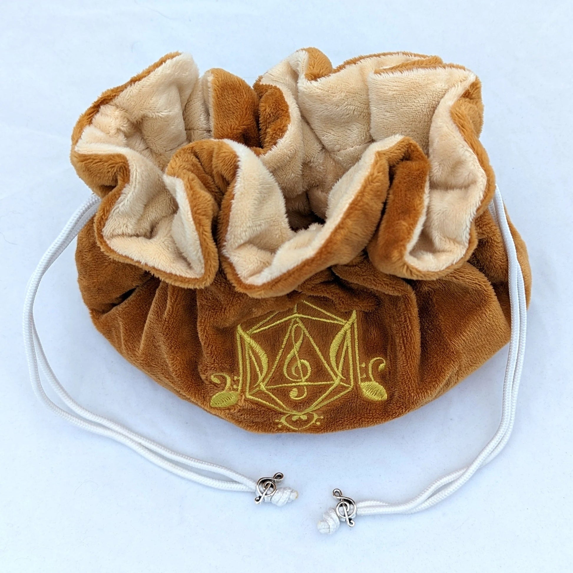 Bard multi-pocket large dice bag (tan/gold) - The Fourth Place