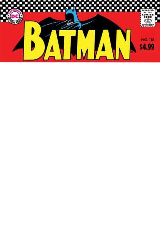 Batman #181 Facsimile Edition Cover C Blank Variant - The Fourth Place