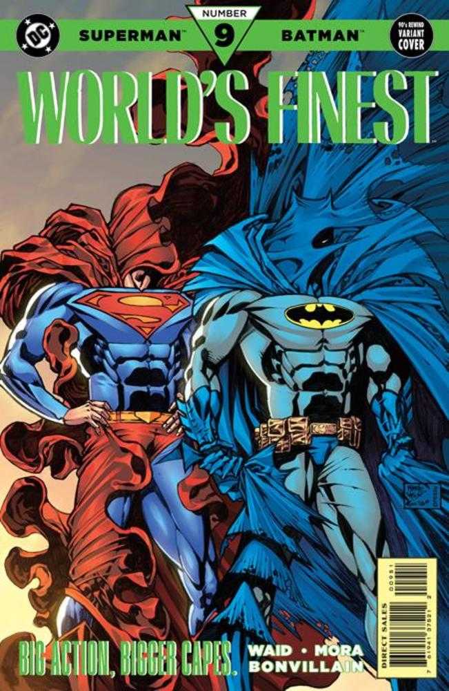Batman Superman Worlds Finest #9 Cover C Mario Fox Foccillo 90s Cover Month Card Stock Variant - The Fourth Place