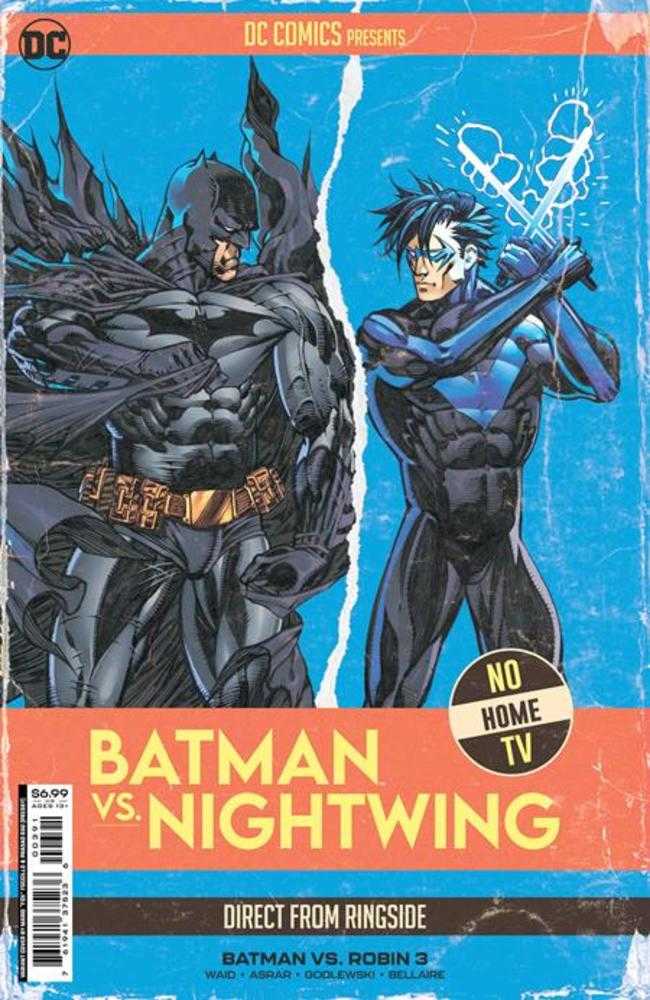 Batman vs Robin #3 (Of 5) Cover I Mario Fox Foccillo Fight Poster Batman vs Nightwing Card Stock Variant - The Fourth Place