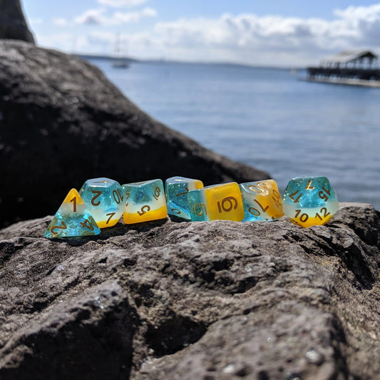 Beach Party - 8 Piece Dice Set - The Fourth Place