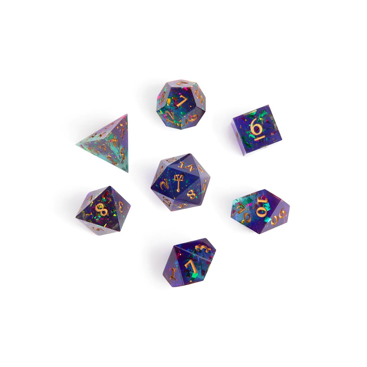 Bells Hells Dice Set: Ashton Greymoore (Black/Purple/Turquoise) - The Fourth Place