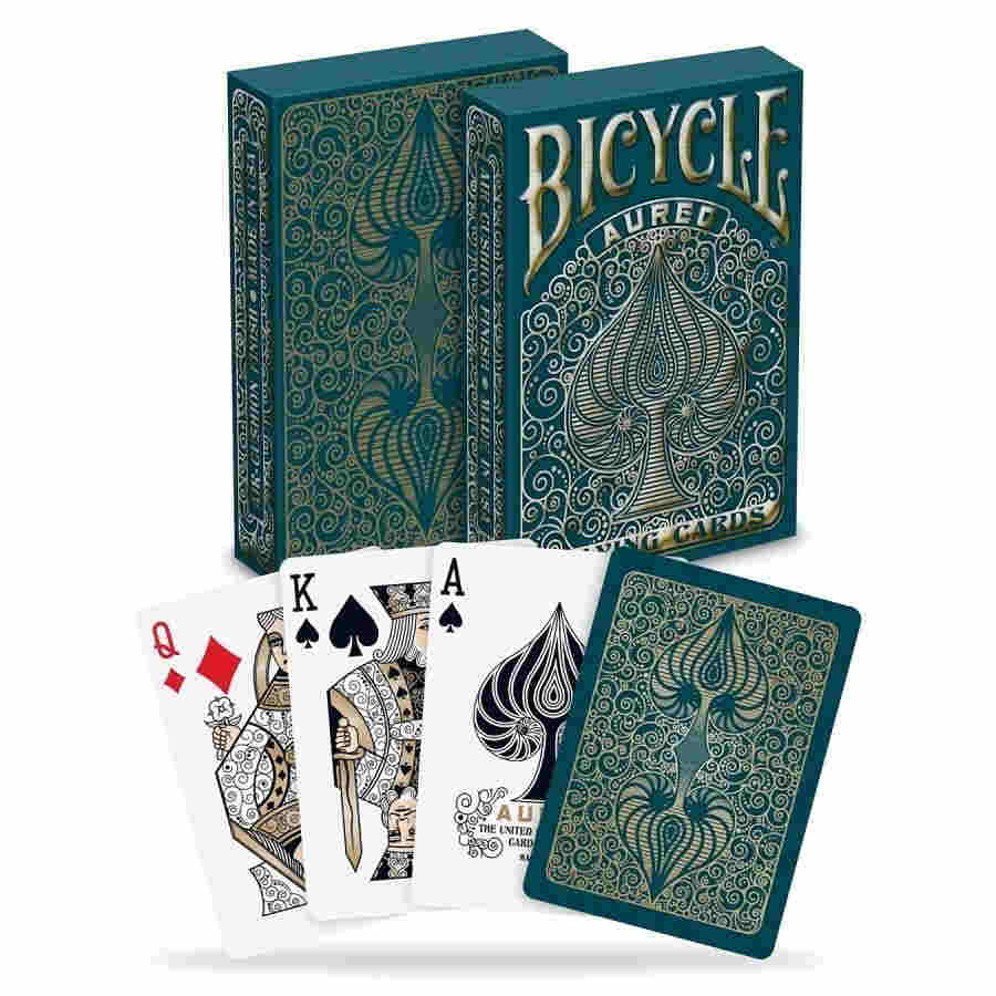 Bicycle Playing Cards: Aureo (Teal) - The Fourth Place