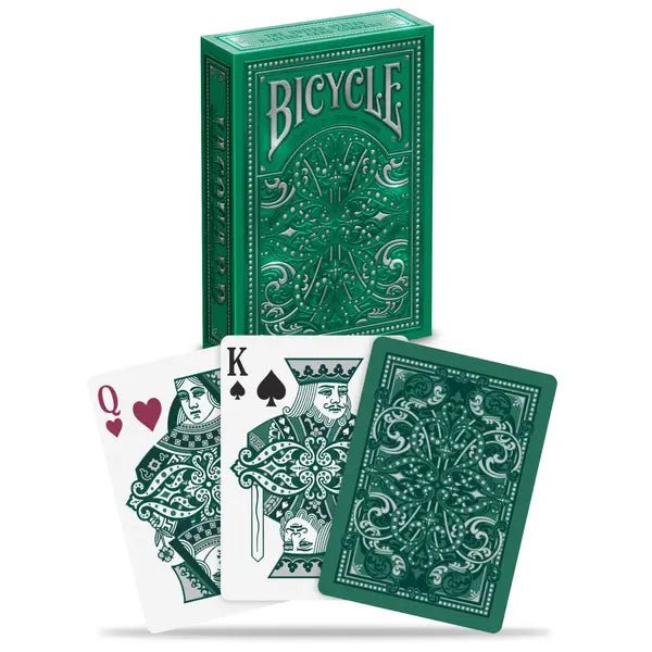 Bicycle Playing Cards: Jacquard (Green) - The Fourth Place