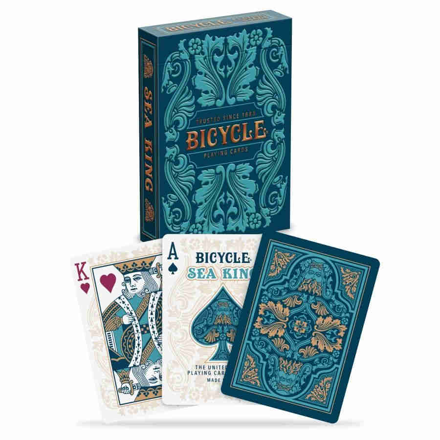 Bicycle Playing Cards: Sea King (Ocean Blue) - The Fourth Place