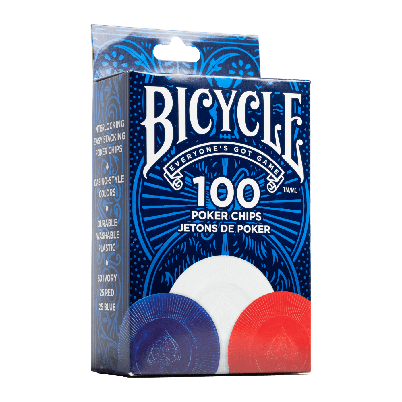 Bicycle Poker Chips (100, 2g casino style) - The Fourth Place