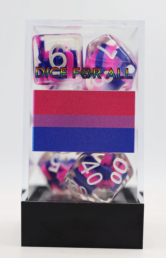 Bisexual Flag RPG Dice Set - The Fourth Place