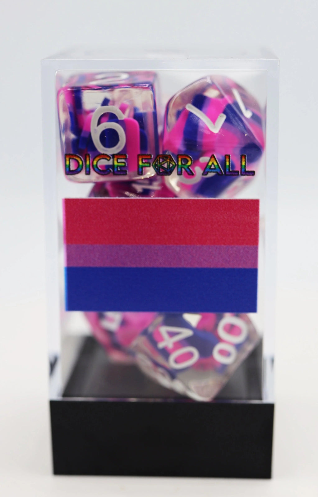 Bisexual Flag RPG Dice Set - The Fourth Place