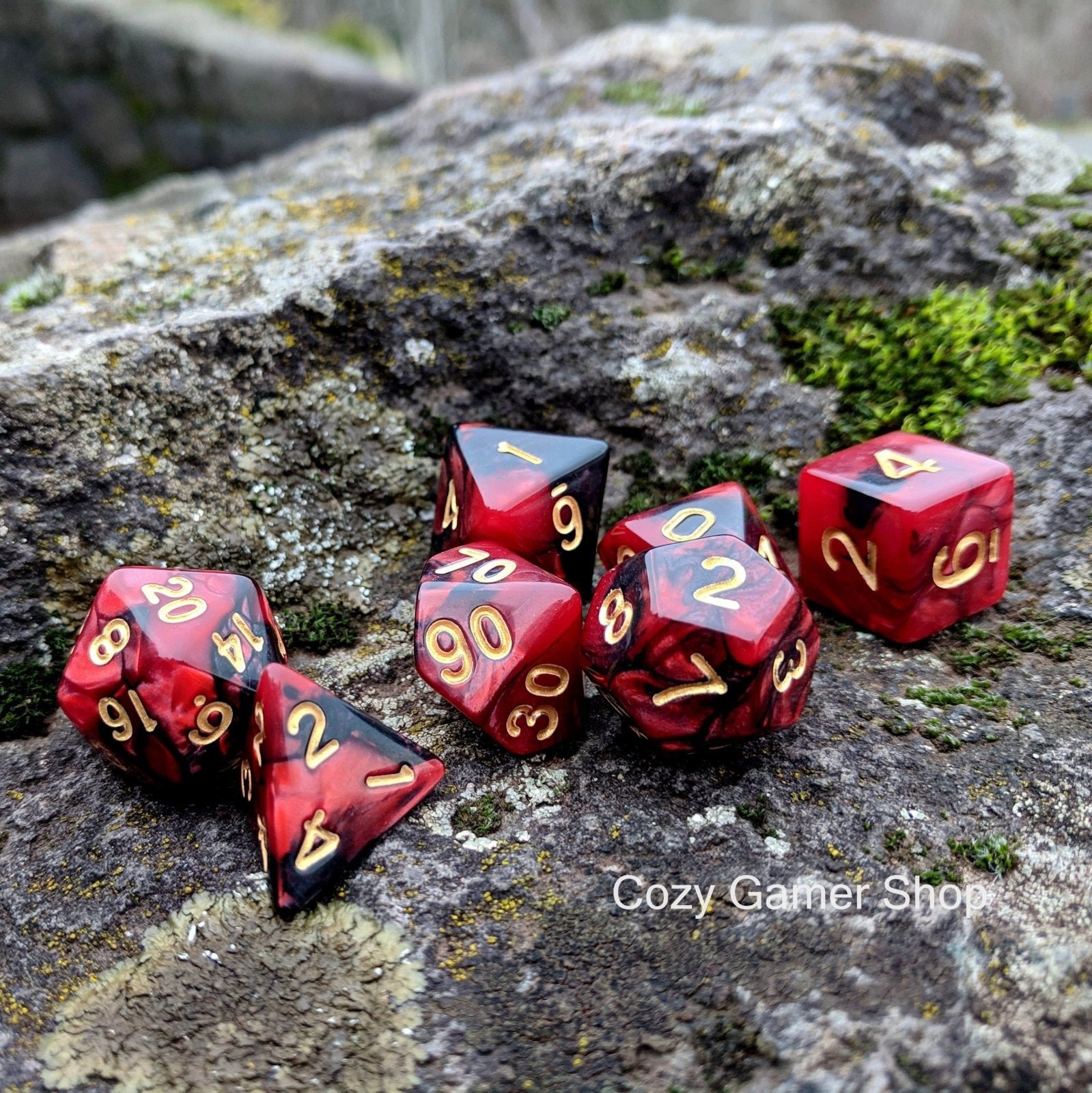 Blood - 11 Dice Set - The Fourth Place